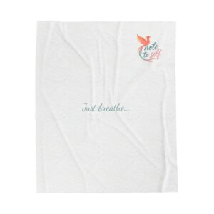 Note to Self velveteen plush blanket