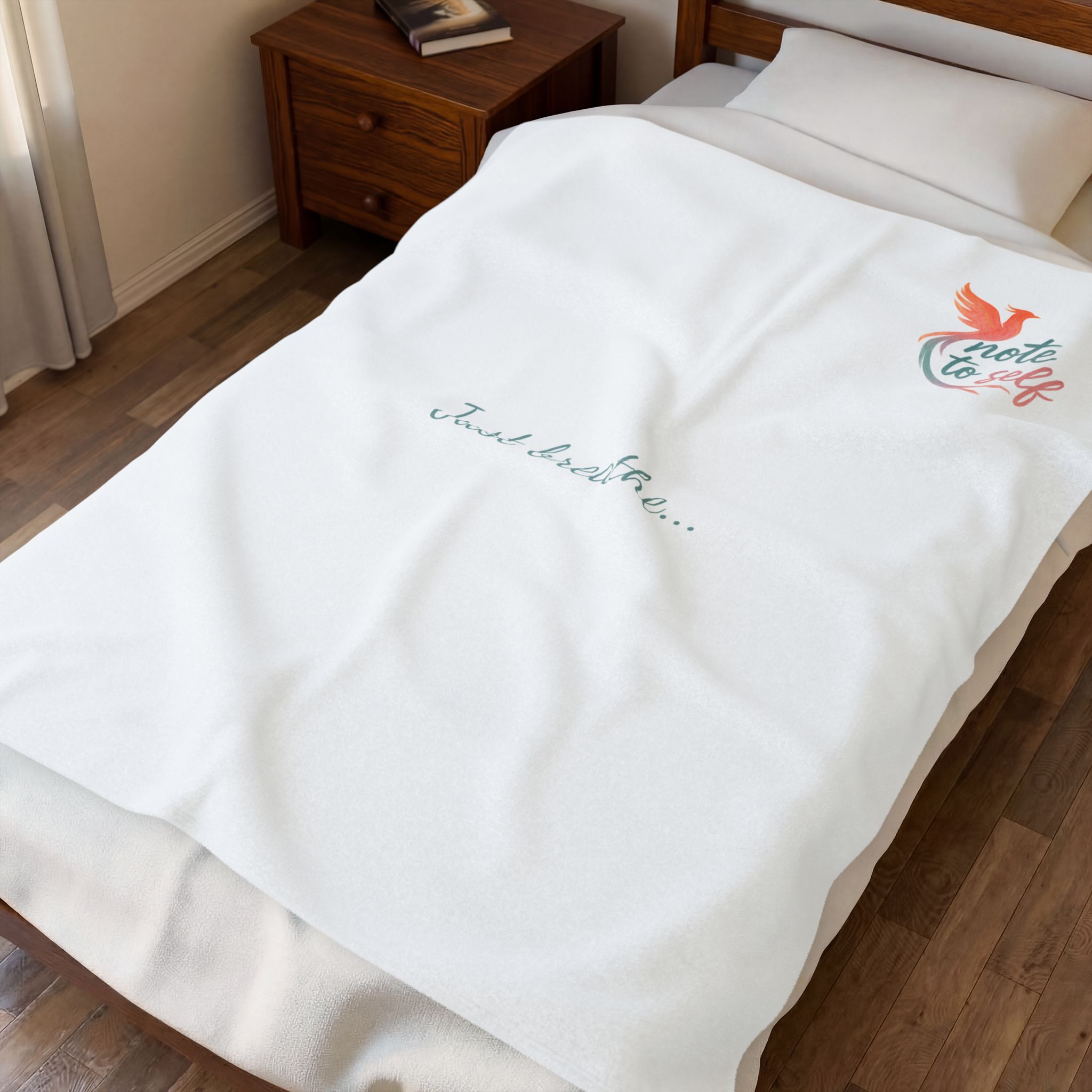 Note to Self velveteen plush blanket - Image 3